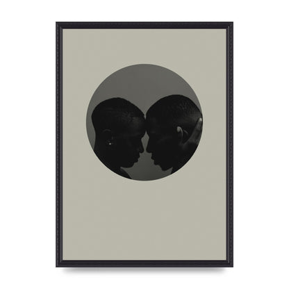 Halftone Kiss One Art For The Home - A2 framed