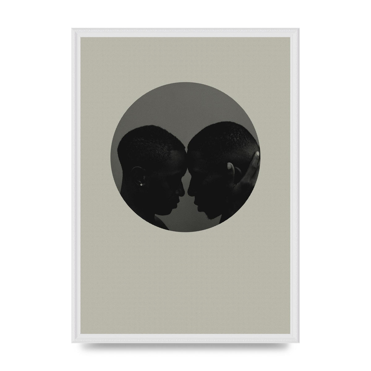 Halftone Kiss One Art For The Home - A2 framed