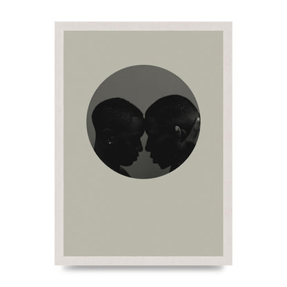 Halftone Kiss One Art For The Home - A3 framed