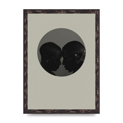 Halftone Kiss One Art For The Home - A3 framed