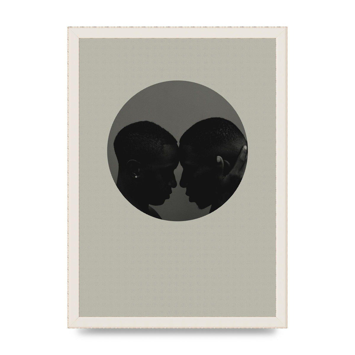 Halftone Kiss One Art For The Home - A3 framed