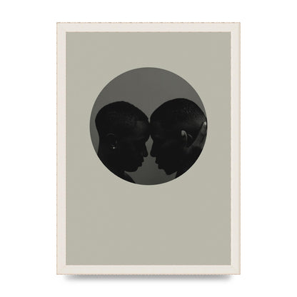 Halftone Kiss One Art For The Home - A3 framed