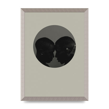 Halftone Kiss One Art For The Home - A3 framed