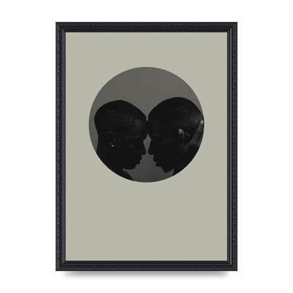 Halftone Kiss One Art For The Home - A3 framed