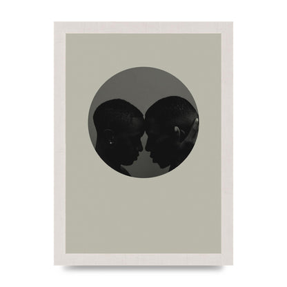 Halftone Kiss One Art For The Home - A4 framed