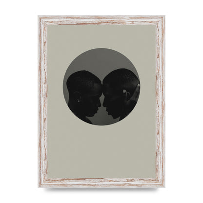Halftone Kiss One Art For The Home - A4 framed