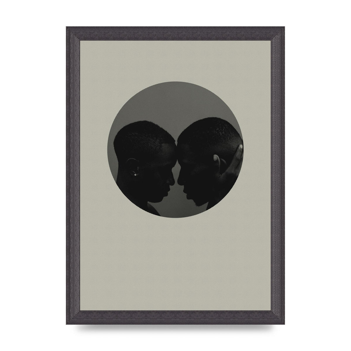 Halftone Kiss One Art For The Home - A4 framed
