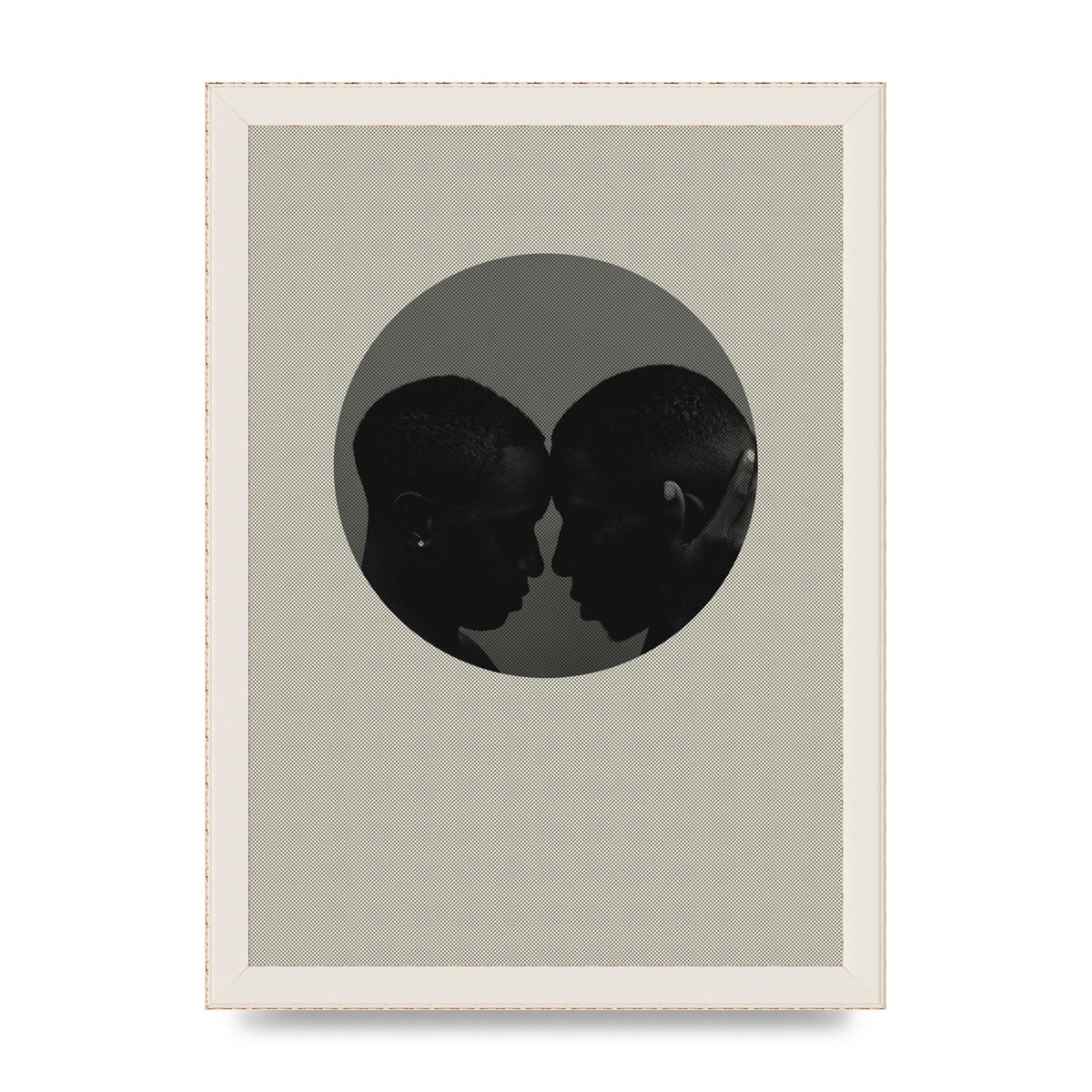 Halftone Kiss One Art For The Home - A4 framed