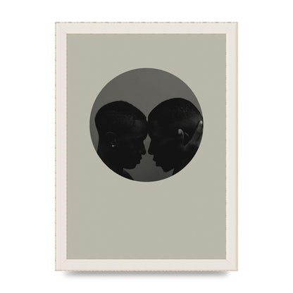 Halftone Kiss One Art For The Home - A4 framed