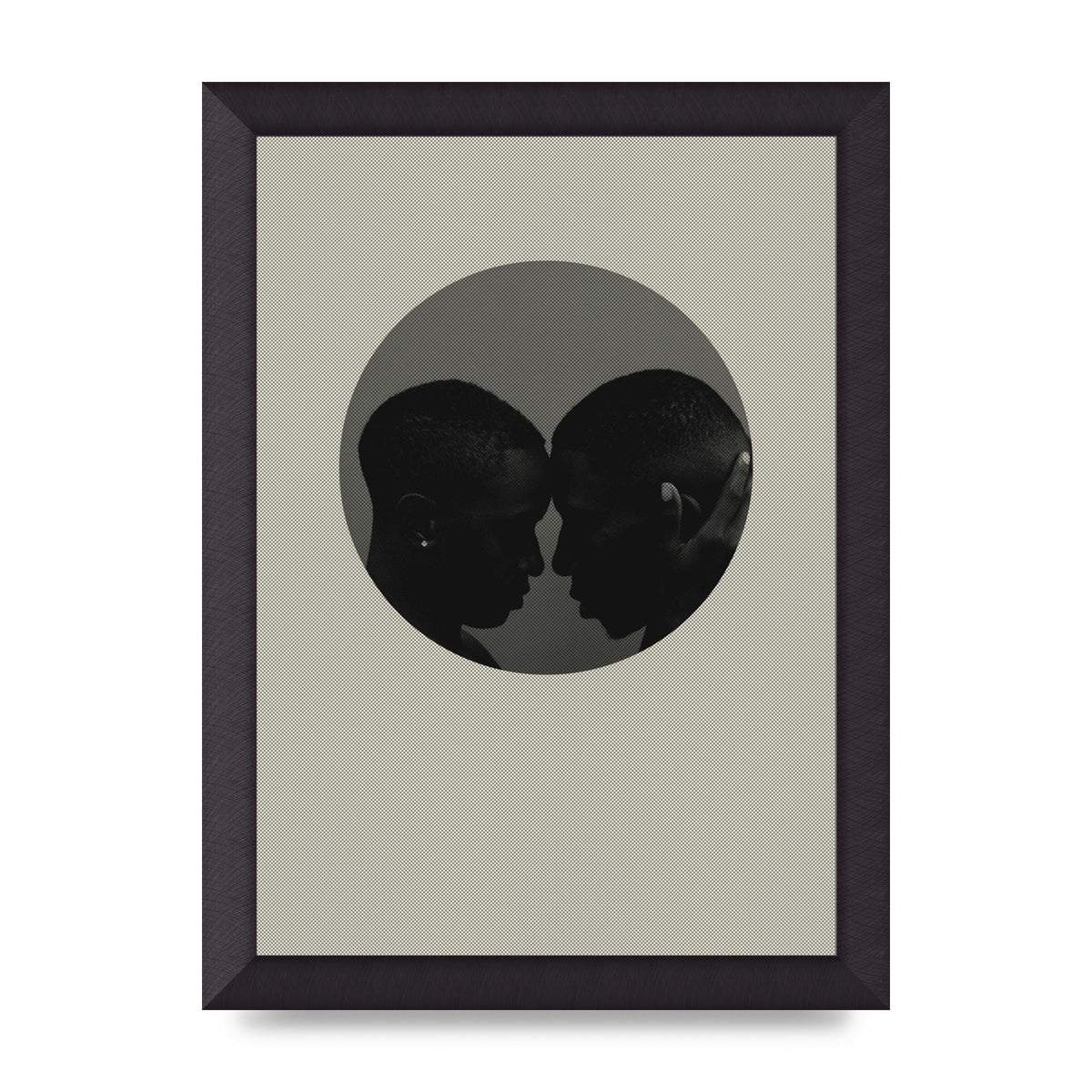 Halftone Kiss One Art For The Home - A4 framed