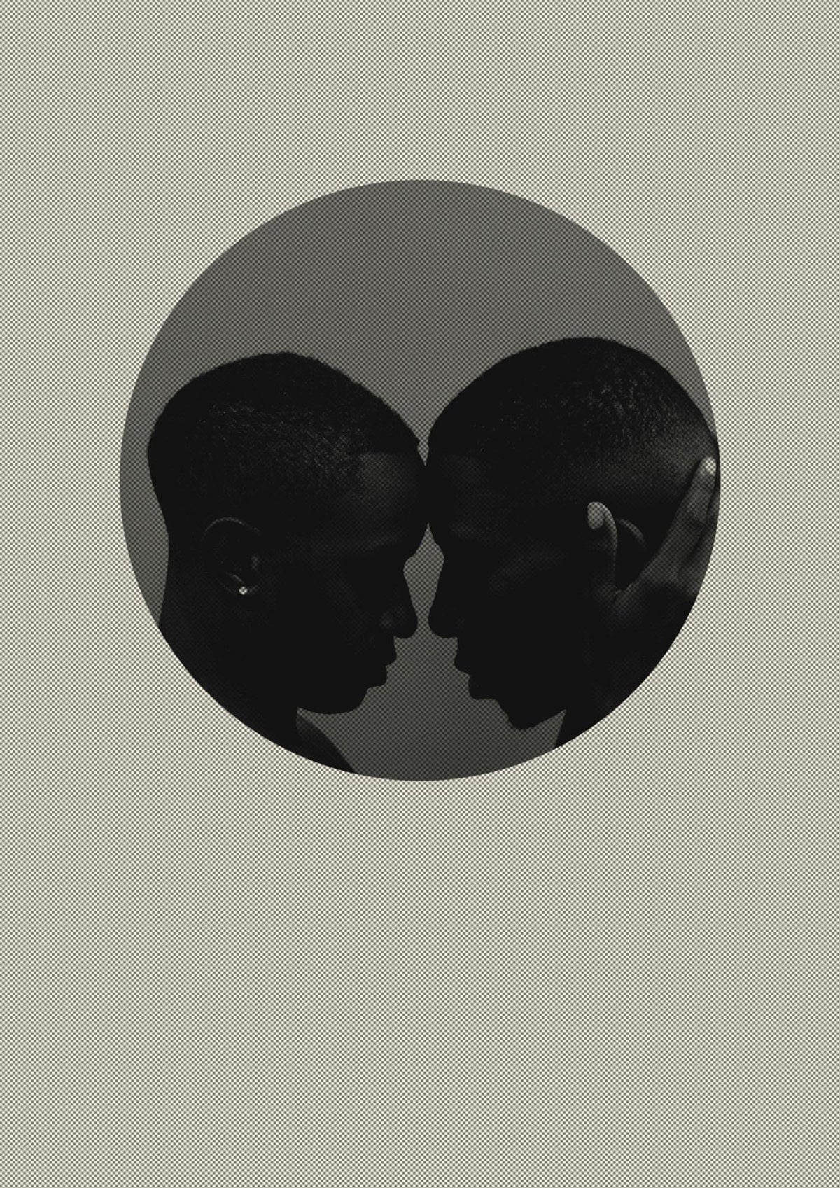 Halftone Kiss One Art For The Home - detail