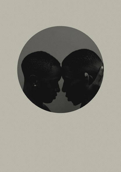 Halftone Kiss One Art For The Home - detail
