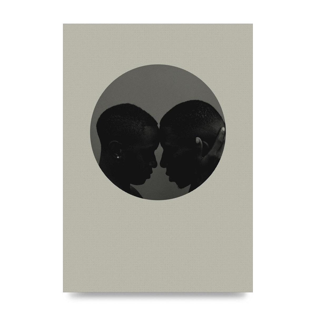 Halftone Kiss One Art For The Home - unframed print