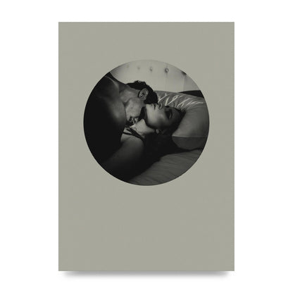 Halftone Kiss Two Printed Poster - unframed print