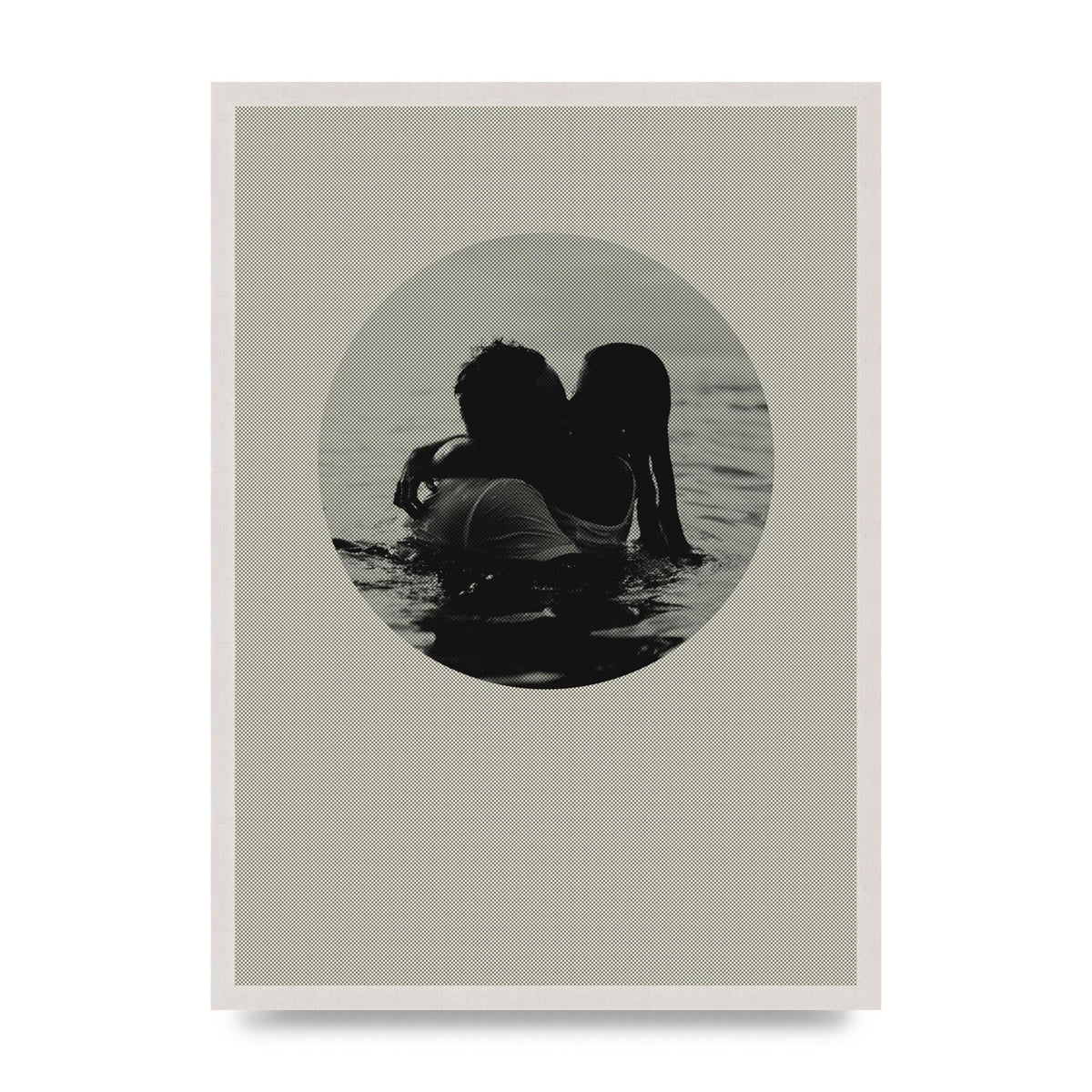 Halftone Kiss Four Art For The Home - A2 framed