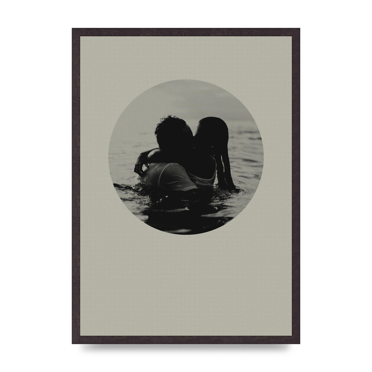 Halftone Kiss Four Art For The Home - A2 framed