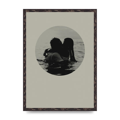 Halftone Kiss Four Art For The Home - A2 framed