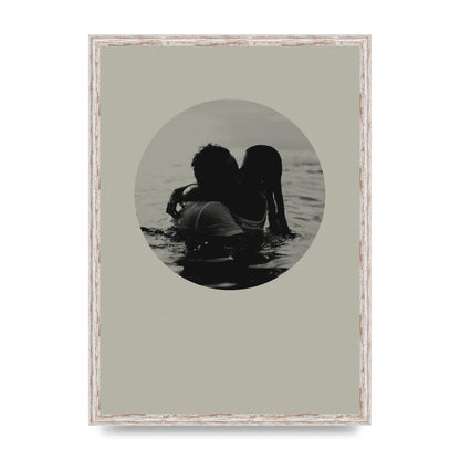Halftone Kiss Four Art For The Home - A2 framed
