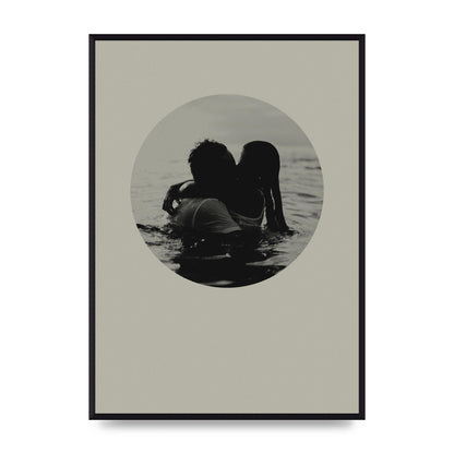 Halftone Kiss Four Art For The Home - A2 framed