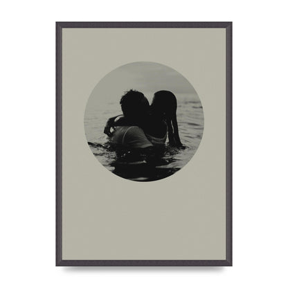 Halftone Kiss Four Art For The Home - A2 framed