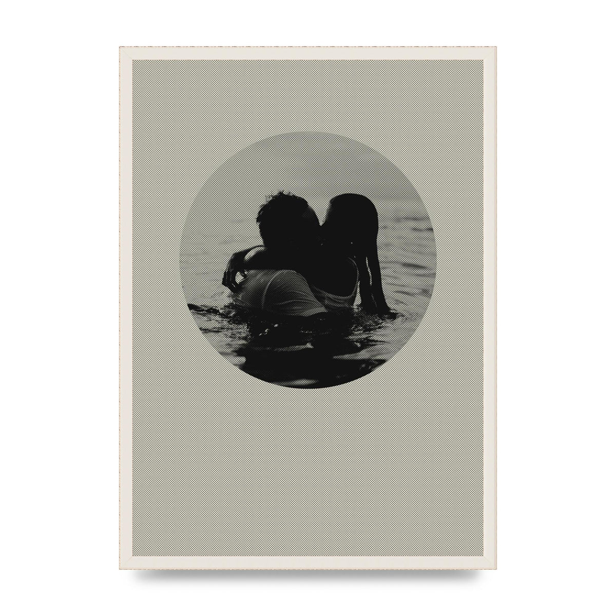 Halftone Kiss Four Art For The Home - A2 framed
