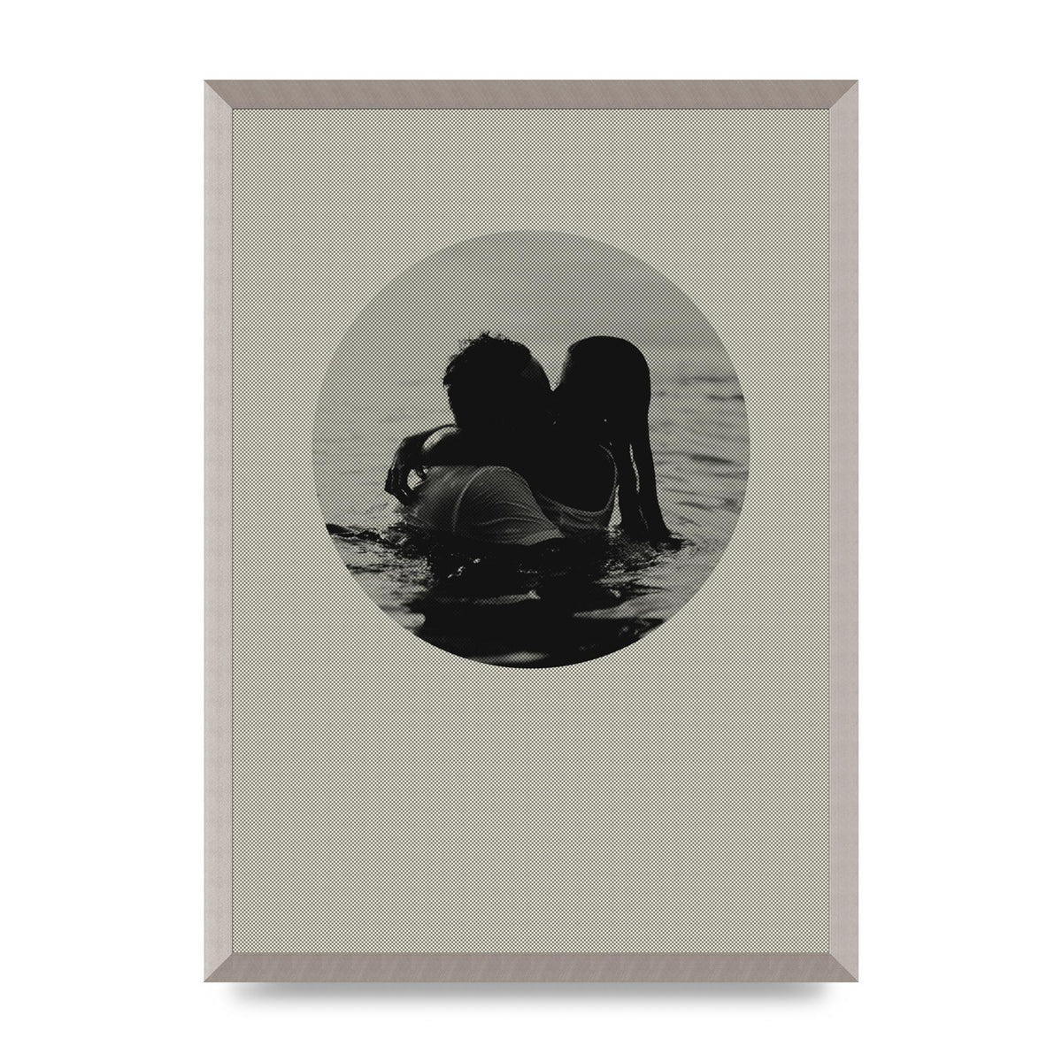 Halftone Kiss Four Art For The Home - A2 framed