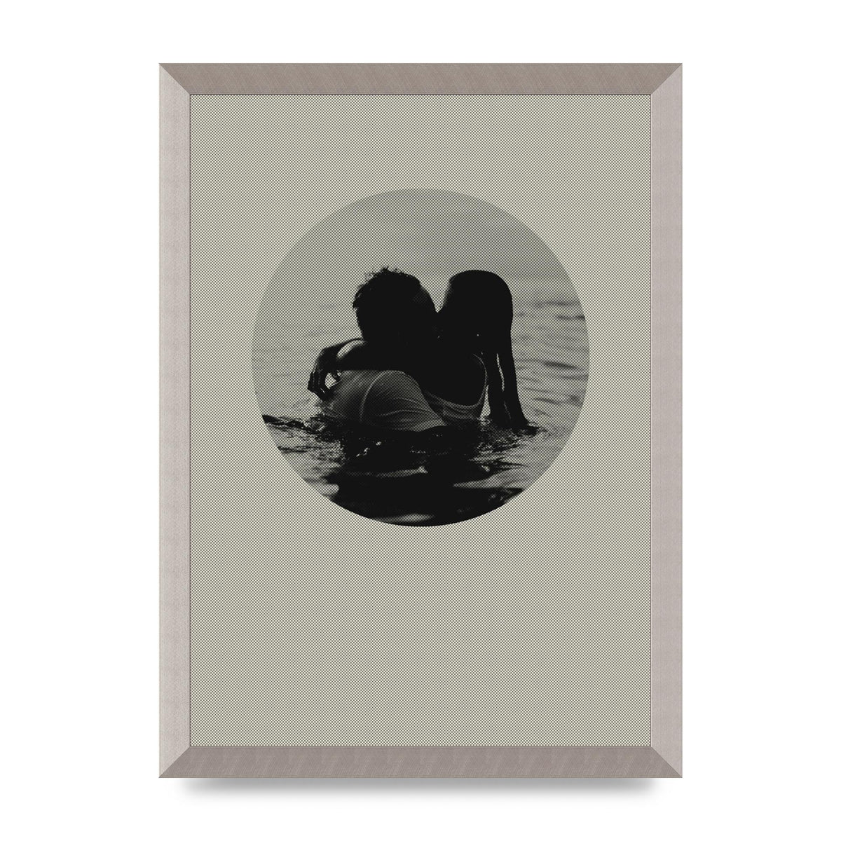 Halftone Kiss Four Art For The Home - A3 framed