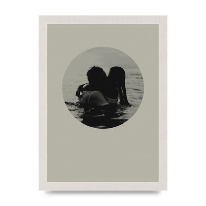 Halftone Kiss Four Art For The Home - A4 framed