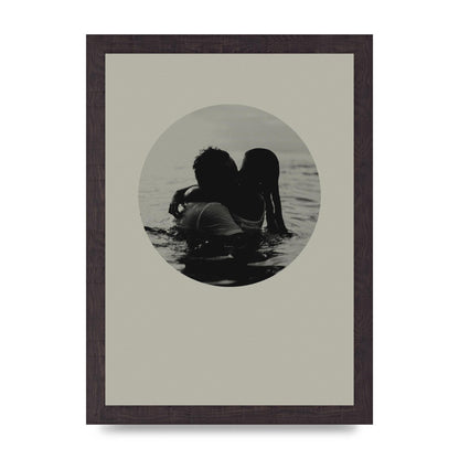 Halftone Kiss Four Art For The Home - A4 framed