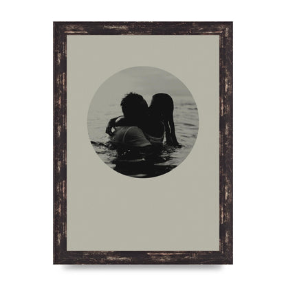 Halftone Kiss Four Art For The Home - A4 framed