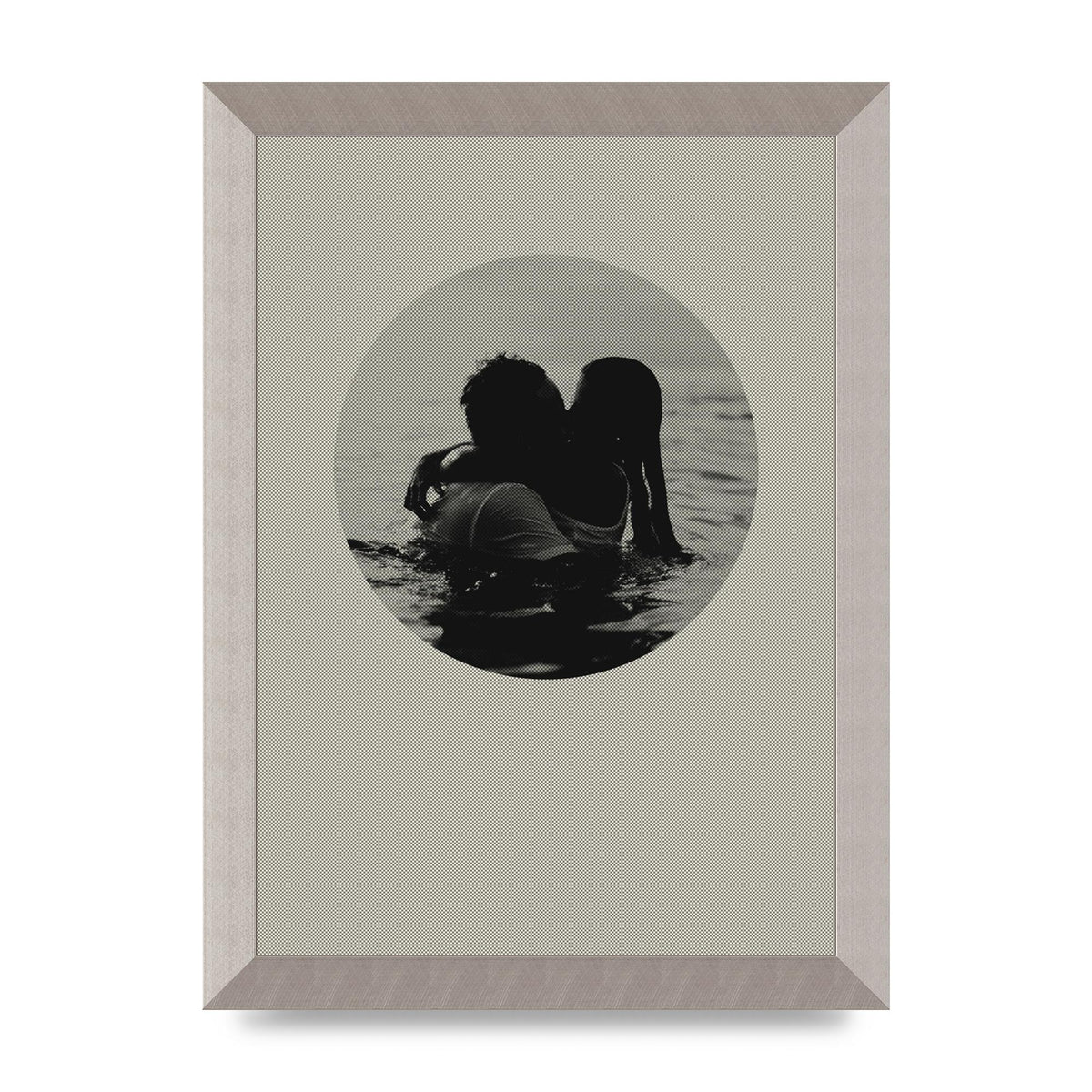 Halftone Kiss Four Art For The Home - A4 framed