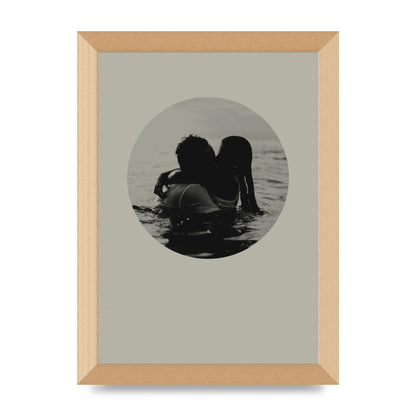 Halftone Kiss Four Art For The Home - A4 framed