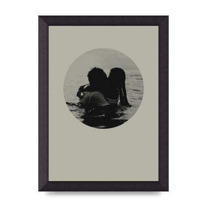 Halftone Kiss Four Art For The Home - A4 framed