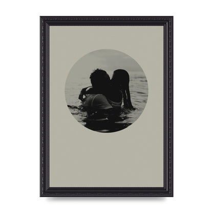 Halftone Kiss Four Art For The Home - A4 framed