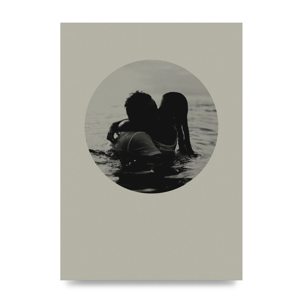 Halftone Kiss Four Art For The Home - unframed print