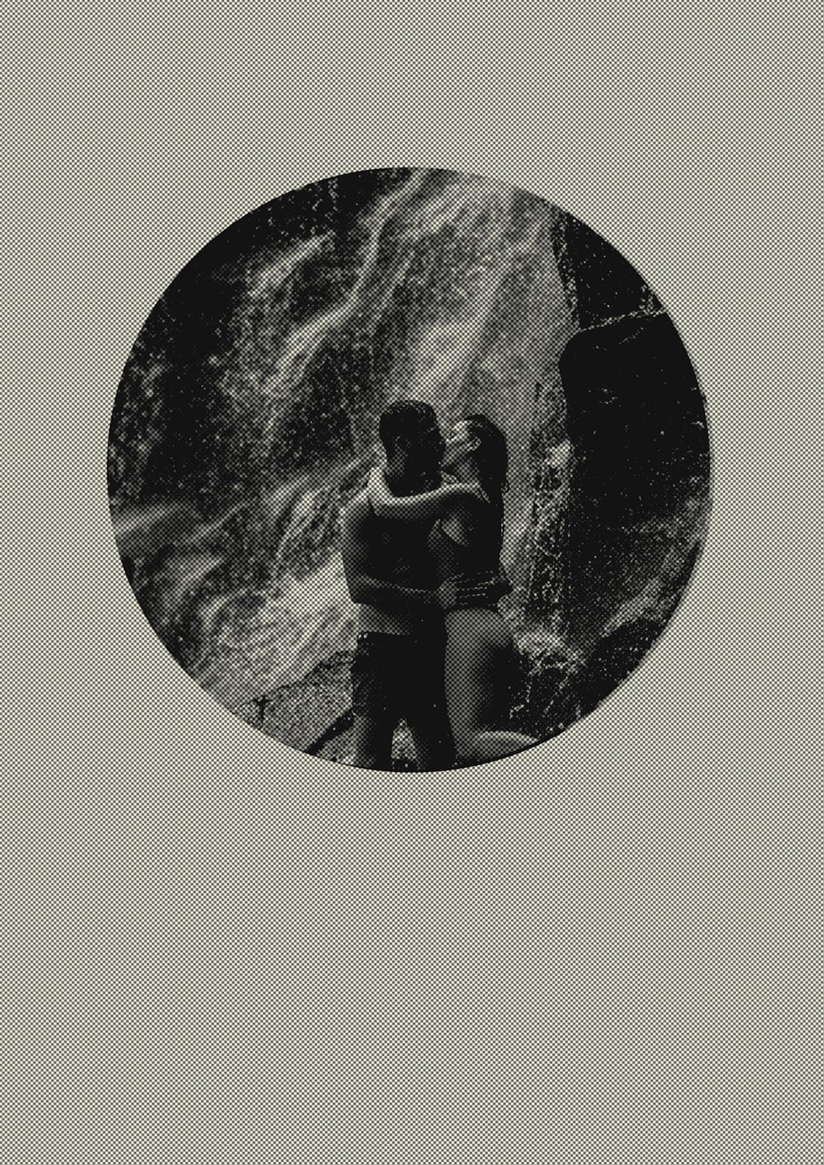 Halftone Kiss Five Printed Poster - detail