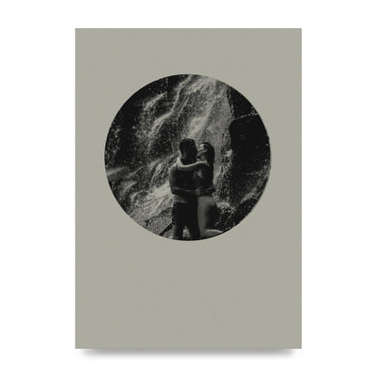 Halftone Kiss Five Printed Poster - unframed print