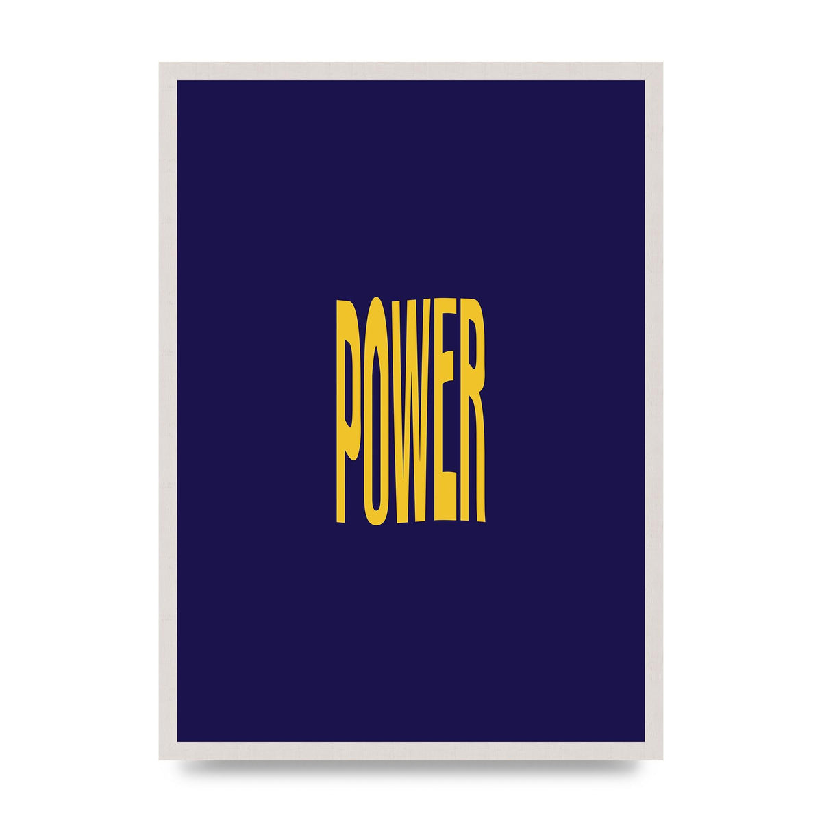 Power Wavy Motivational Wall Art - A2 framed