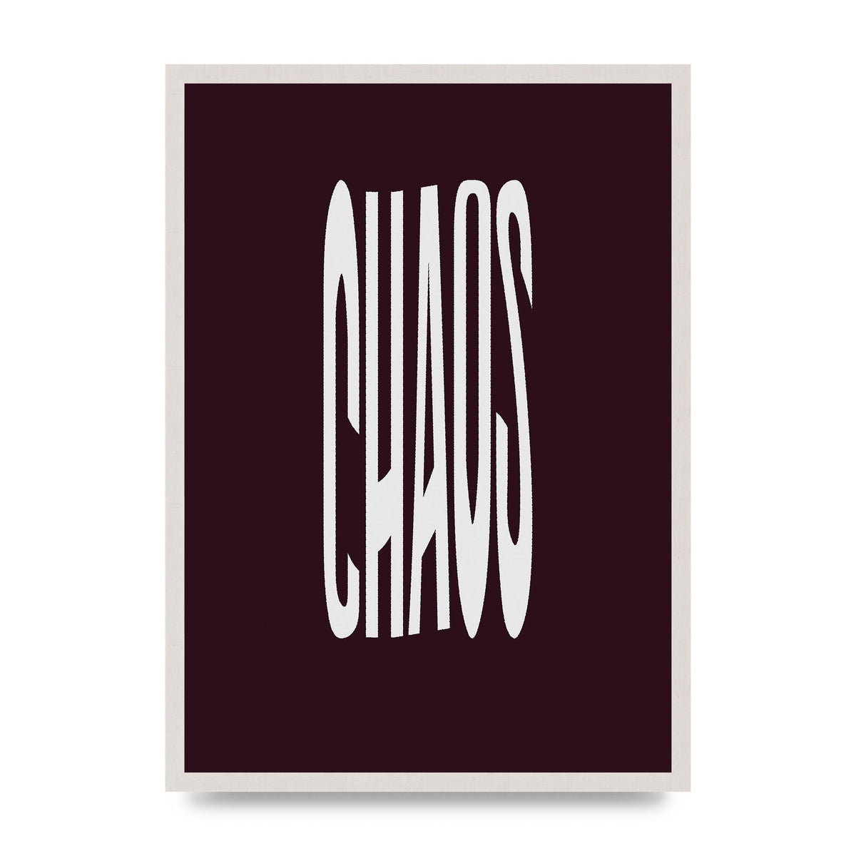 Chaos Wavy Motivational Art For The Home - A2 framed