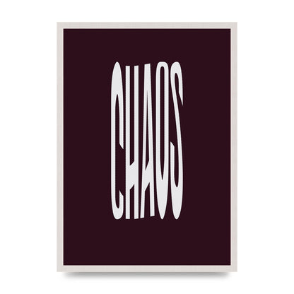 Chaos Wavy Motivational Art For The Home - A2 framed