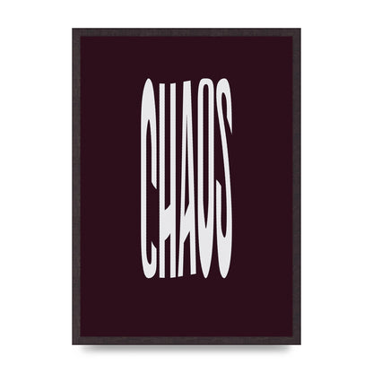 Chaos Wavy Motivational Art For The Home - A2 framed