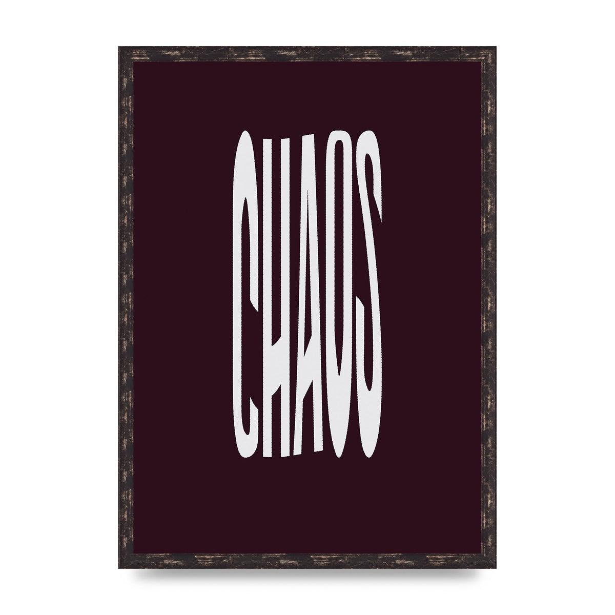 Chaos Wavy Motivational Art For The Home - A2 framed