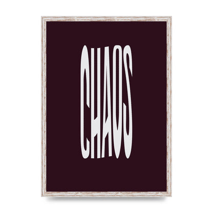 Chaos Wavy Motivational Art For The Home - A2 framed