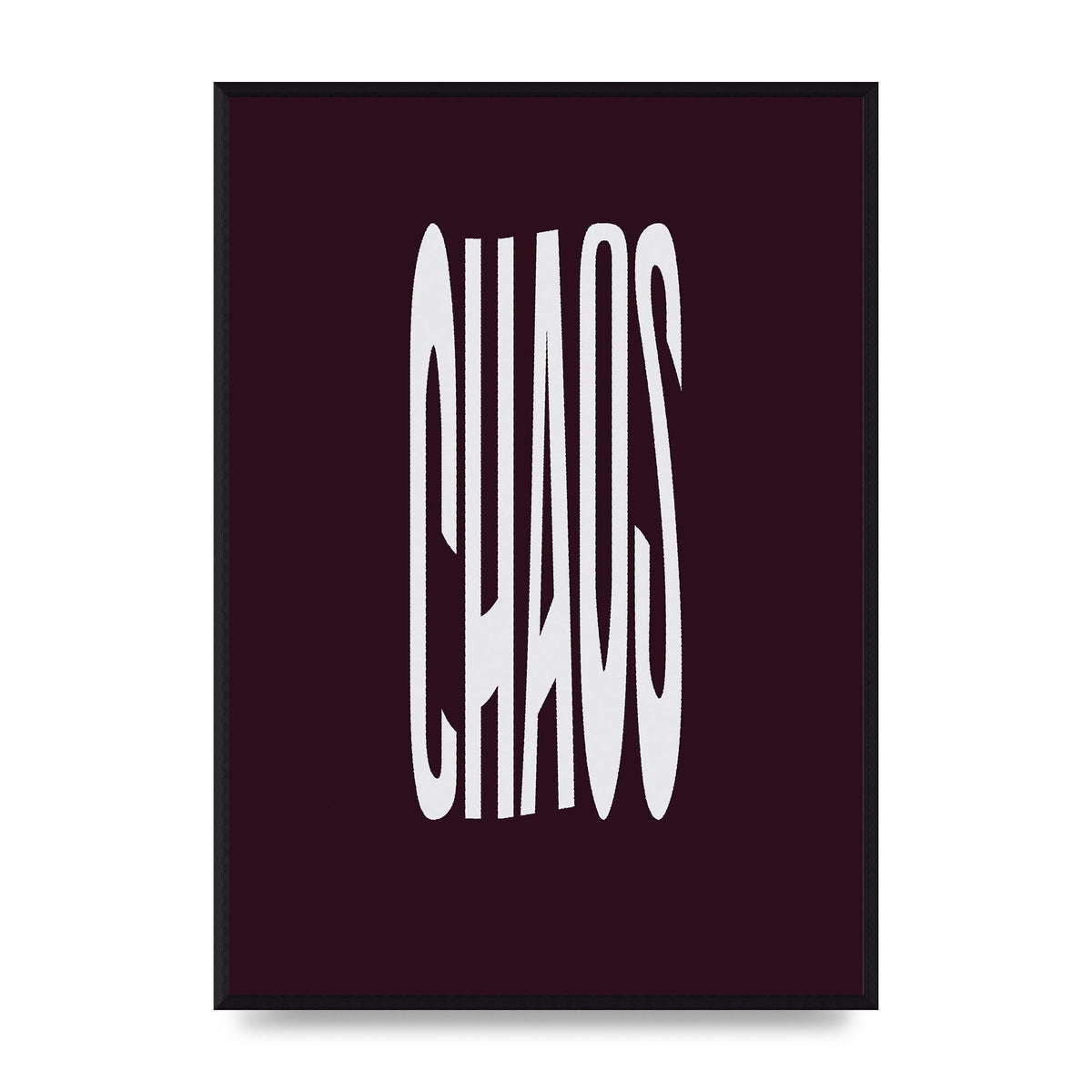 Chaos Wavy Motivational Art For The Home - A2 framed