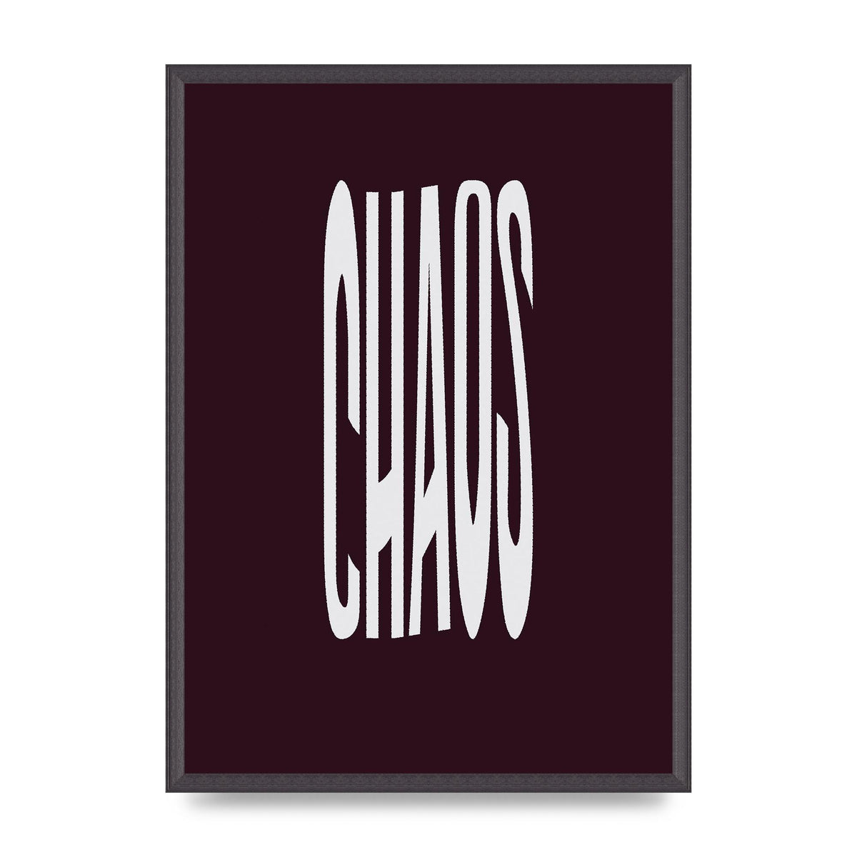 Chaos Wavy Motivational Art For The Home - A2 framed