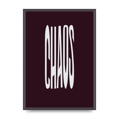 Chaos Wavy Motivational Art For The Home - A2 framed