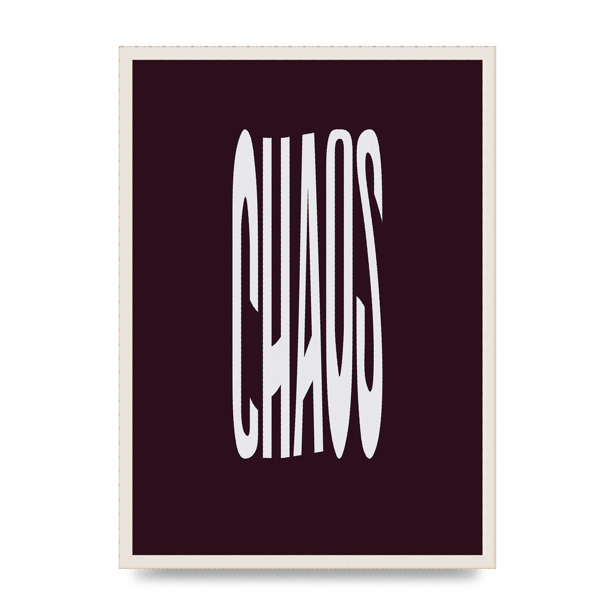 Chaos Wavy Motivational Art For The Home - A2 framed