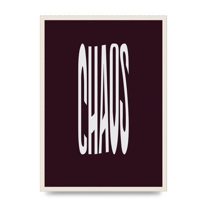 Chaos Wavy Motivational Art For The Home - A2 framed