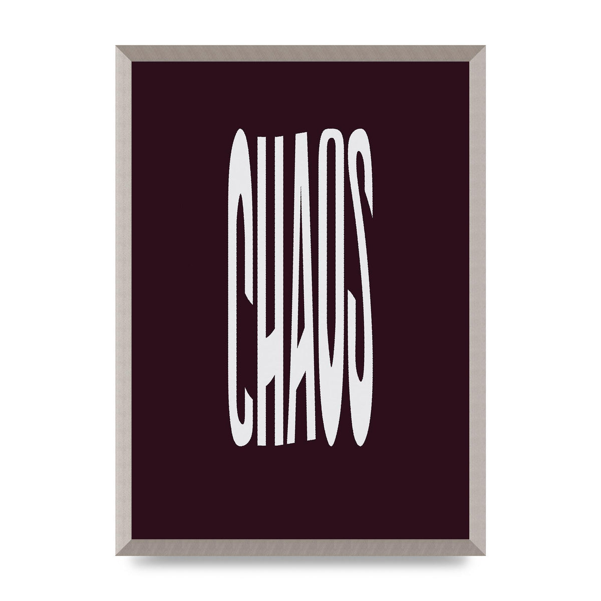 Chaos Wavy Motivational Art For The Home - A2 framed