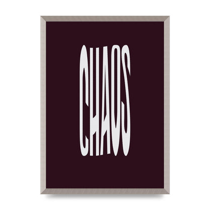 Chaos Wavy Motivational Art For The Home - A2 framed